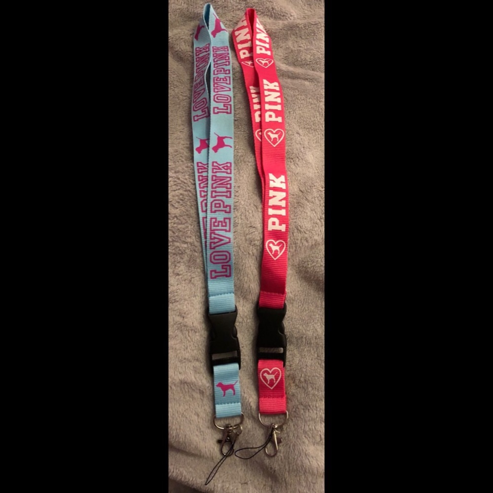 (2) pink lanyards!